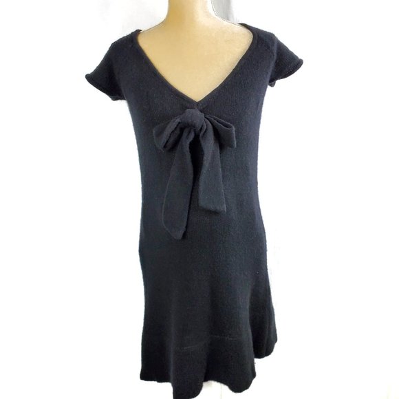 Zara Dresses & Skirts - Zara for Mum Black Wool Bow Tie Maternity Dress M